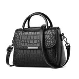 Stone Pattern Shoulder Bag Retro Large Capacity Handbag