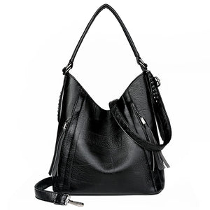 Vintage Leather Dumplings Shoulder Bag Large Capacity Crossbody Bags