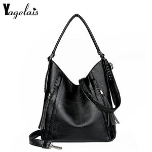 Vintage Leather Dumplings Shoulder Bag Large Capacity Crossbody Bags