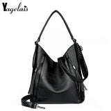 Vintage Leather Dumplings Shoulder Bag Large Capacity Crossbody Bags