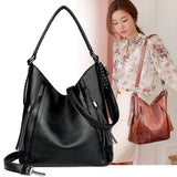 Vintage Leather Dumplings Shoulder Bag Large Capacity Crossbody Bags
