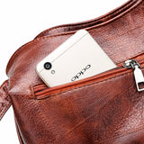 Vintage Leather Dumplings Shoulder Bag Large Capacity Crossbody Bags