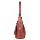 Vintage Leather Dumplings Shoulder Bag Large Capacity Crossbody Bags
