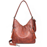 Vintage Leather Dumplings Shoulder Bag Large Capacity Crossbody Bags