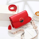 Women's Autumn Small Square Bag Wide Shoulder Strap Mini Bag
