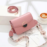 Women's Autumn Small Square Bag Wide Shoulder Strap Mini Bag