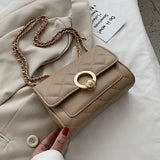 Embroidery One-shoulder Small Fragrance Diamond Chain Bag Women