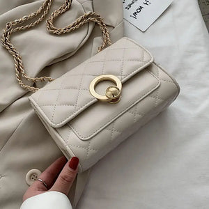 Embroidery One-shoulder Small Fragrance Diamond Chain Bag Women