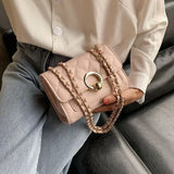 Embroidery One-shoulder Small Fragrance Diamond Chain Bag Women