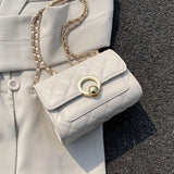 Embroidery One-shoulder Small Fragrance Diamond Chain Bag Women