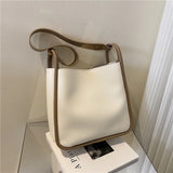 Women's Spring Shoulder Cross Body Bucket Bag Portable Large Capacity