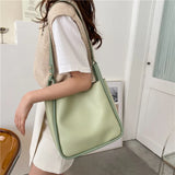 Women's Spring Shoulder Cross Body Bucket Bag Portable Large Capacity