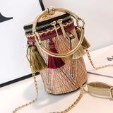 Small Shoulder Bag For Women Messenger Bag Ladies Handbag With Tassels