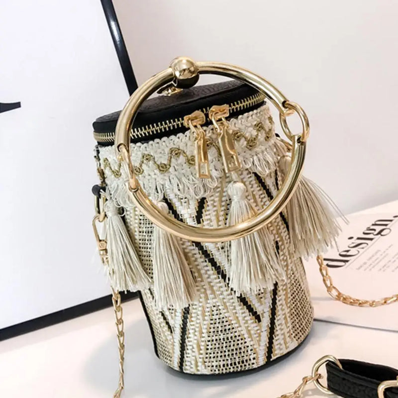Small Shoulder Bag For Women Messenger Bag Ladies Handbag With Tassels