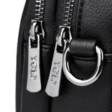 Women's Rivet Mobile Phone Shoulder Bag Soft Leather Zipper Square Bag