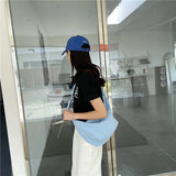 Nylon Drawstring Dumpling Bag Single Shoulder Diagonal Student Bag