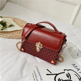 Leather Box Women's Handbag Tote Navy