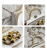 Women Lady Travel Bag Soft Leather Hobos Bag Chain Handbags