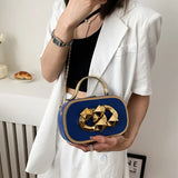 Women Lady Travel Bag Soft Leather Hobos Bag Chain Handbags