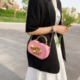 Women Lady Travel Bag Soft Leather Hobos Bag Chain Handbags