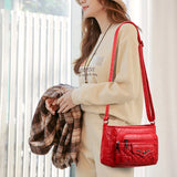 Women Vintage Tote Handbag Soft PU Leather Messenger Shoulder Bag