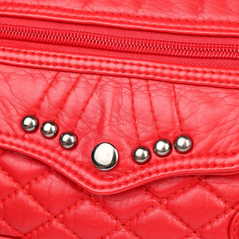 Women Vintage Tote Handbag Soft PU Leather Messenger Shoulder Bag