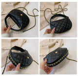 Soft Leather Chain Crossbody Bag Women's Handbags Purse