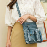 Women's Soft PU Leather Shoulder Bag with Adjustable Strap and Pockets