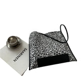 Leopard Stitched Single Shoulder Bag Small Square Bag