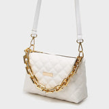 Embroidered Rhombus Shoulder Bag Chain Women's Bag