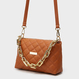 Embroidered Rhombus Shoulder Bag Chain Women's Bag