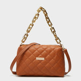 Embroidered Rhombus Shoulder Bag Chain Women's Bag