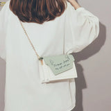 Small Fresh Messenger Bag Spring All-Match Texture Ins Women's Bag