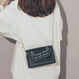 Small Fresh Messenger Bag Spring All-Match Texture Ins Women's Bag
