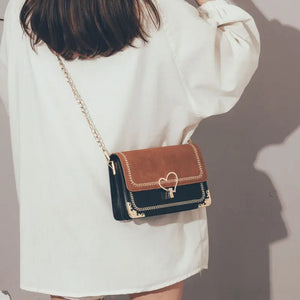Retro Small Square Bag Chain Messenger Bag
