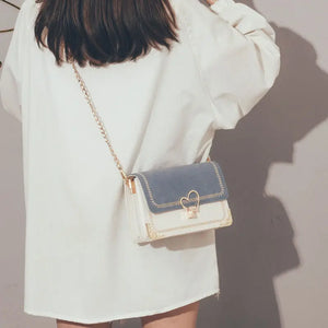 Retro Small Square Bag Chain Messenger Bag