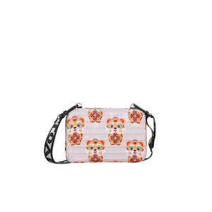 Tiger Print Shoulder Messenger Bag Western Wild Small Square Bag