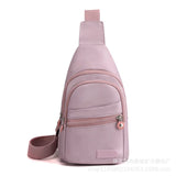 Women's Nylon Chest Bag Monocline Shoulder Backpack