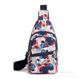Women's Nylon Chest Bag Monocline Shoulder Backpack