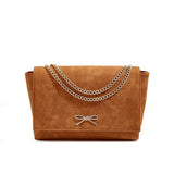Women's High-End One-Shoulder Messenger Bag with Metal Chain