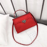 Matte Jelly Rivet Nail Messenger Bag for Women