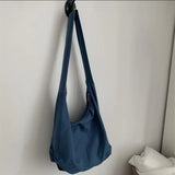 Women's Canvas Dumpling Bag Large Capacity Shoulder Tote Bag