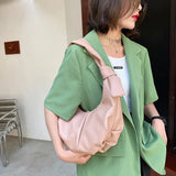 Spring Texture Women's One-Shoulder Dumpling Bag
