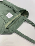 Corduroy Large Tote Shopping School Work Handbag
