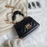Shoulder Bag Women Bag PU Leather Soft Leather Small Square Bag