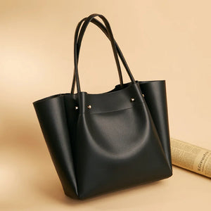 Soft PU Leather Ladies Shoulder Bag Tote Bag