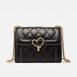 PU Leather Single Shoulder Handbag Rhombus Chain Messenger Bag