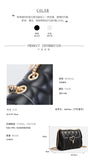 PU Leather Single Shoulder Handbag Rhombus Chain Messenger Bag