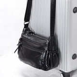 Women's Crossbody Messenger Bag Soft PU Leather Shoulder Bag