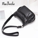 Women's Crossbody Messenger Bag Soft PU Leather Shoulder Bag